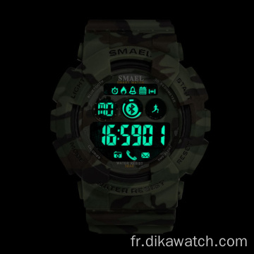 Montre-bracelet camouflage armée militaire masculine SMAEL 8013